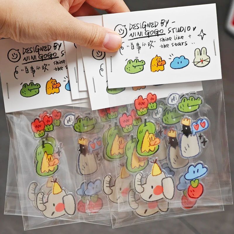 Phone Cases Yellow - Puffy Jelly Stickers - Adhesivos Decorativos
