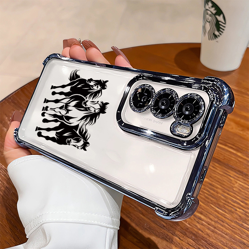 Phone Cases Horse - Funda Transparente para Teléfono con Diseño