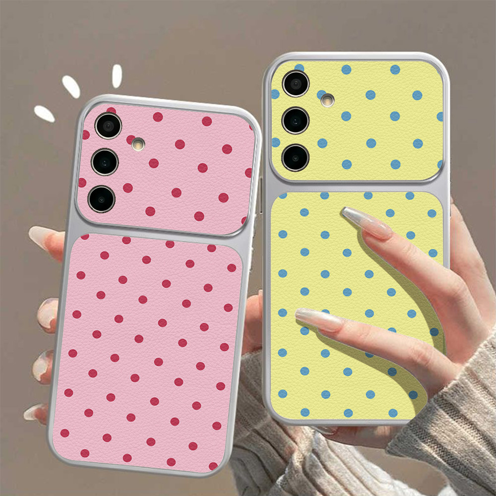 Phone Cases Leather - Funda de Teléfono con Puntos de