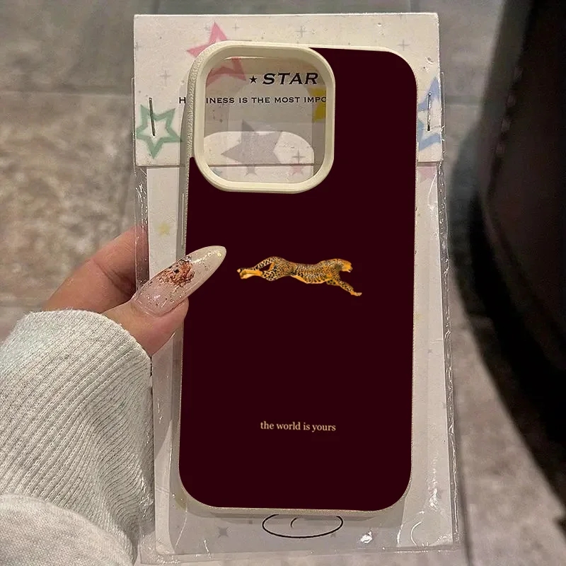 Phone Cases Trendy - Funda de teléfono suave de leopardo