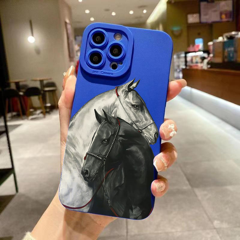 Phone Cases Horse - Fundas de silicona vintage con diseño