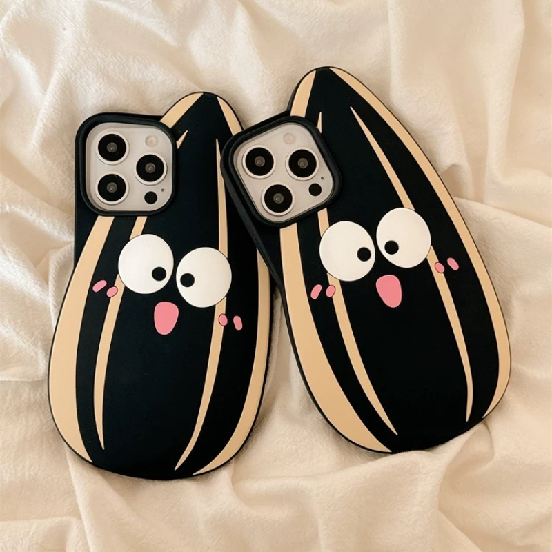 Phone Cases Quirky - Funda de teléfono de silicona 3D