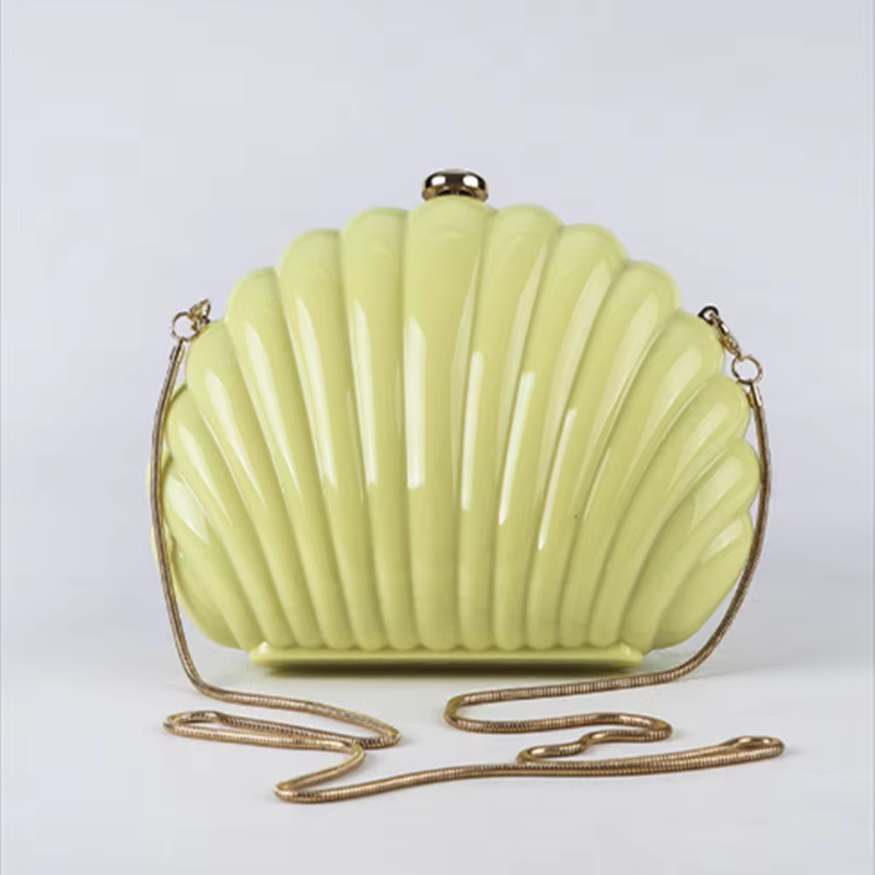 Phone Cases Yellow - Bolso Mini Shell para Mujer, Acrílico,