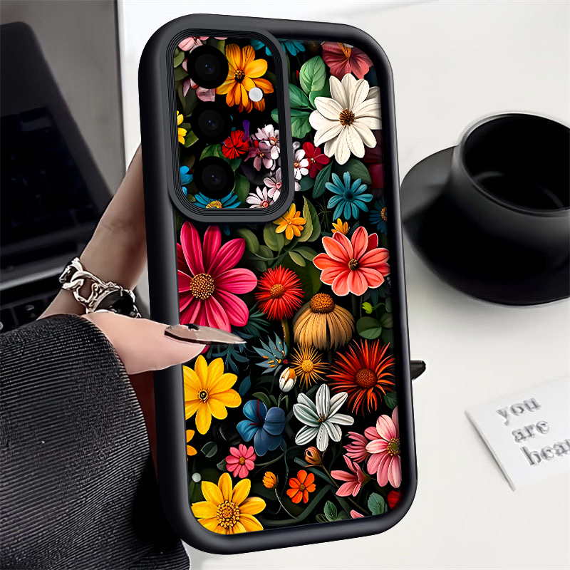 Phone Cases Galaxy A17 - Funda con diseño de flores coloridas