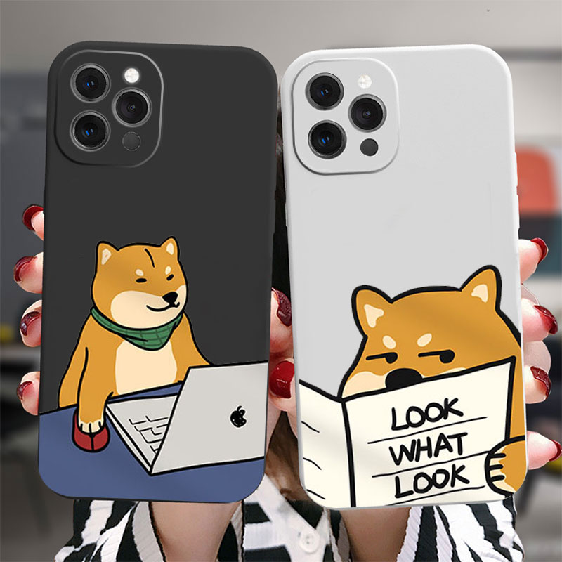 Phone Cases Quirky - Funda de teléfono mate Shiba Inu