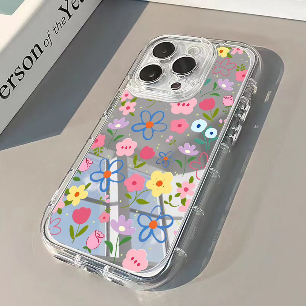 Phone Cases Popular - Funda de Teléfono con Espejo Plateado