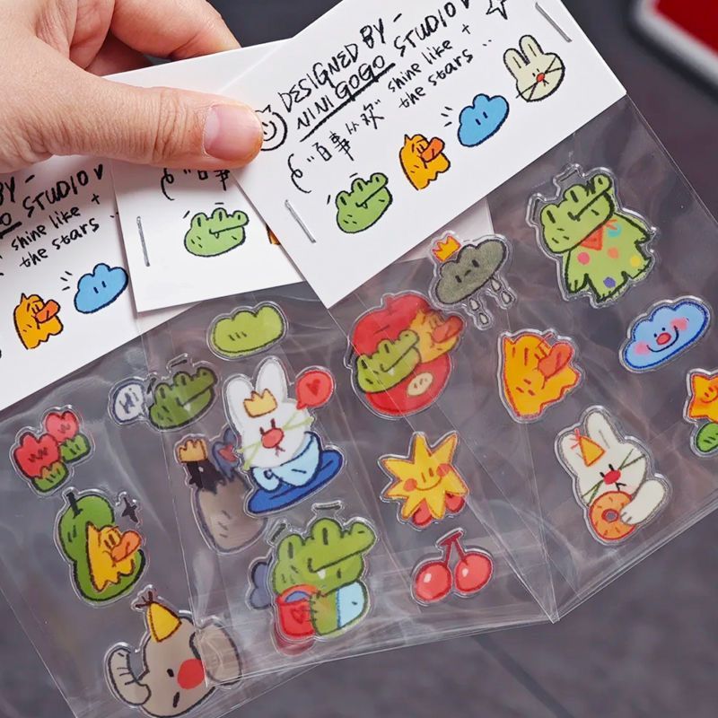 Puffy Jelly Stickers - Adhesiv - Phone Cases Yellow reseña y precio