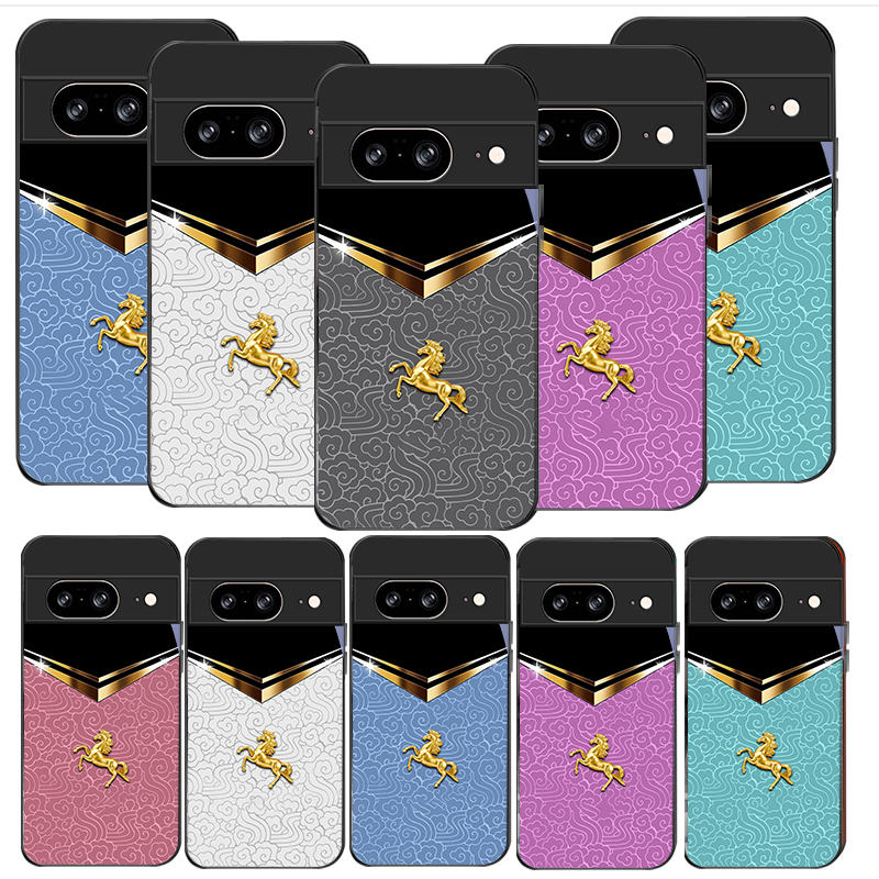 Funda de vidrio negro para tel - Phone Cases Horse reseña y precio