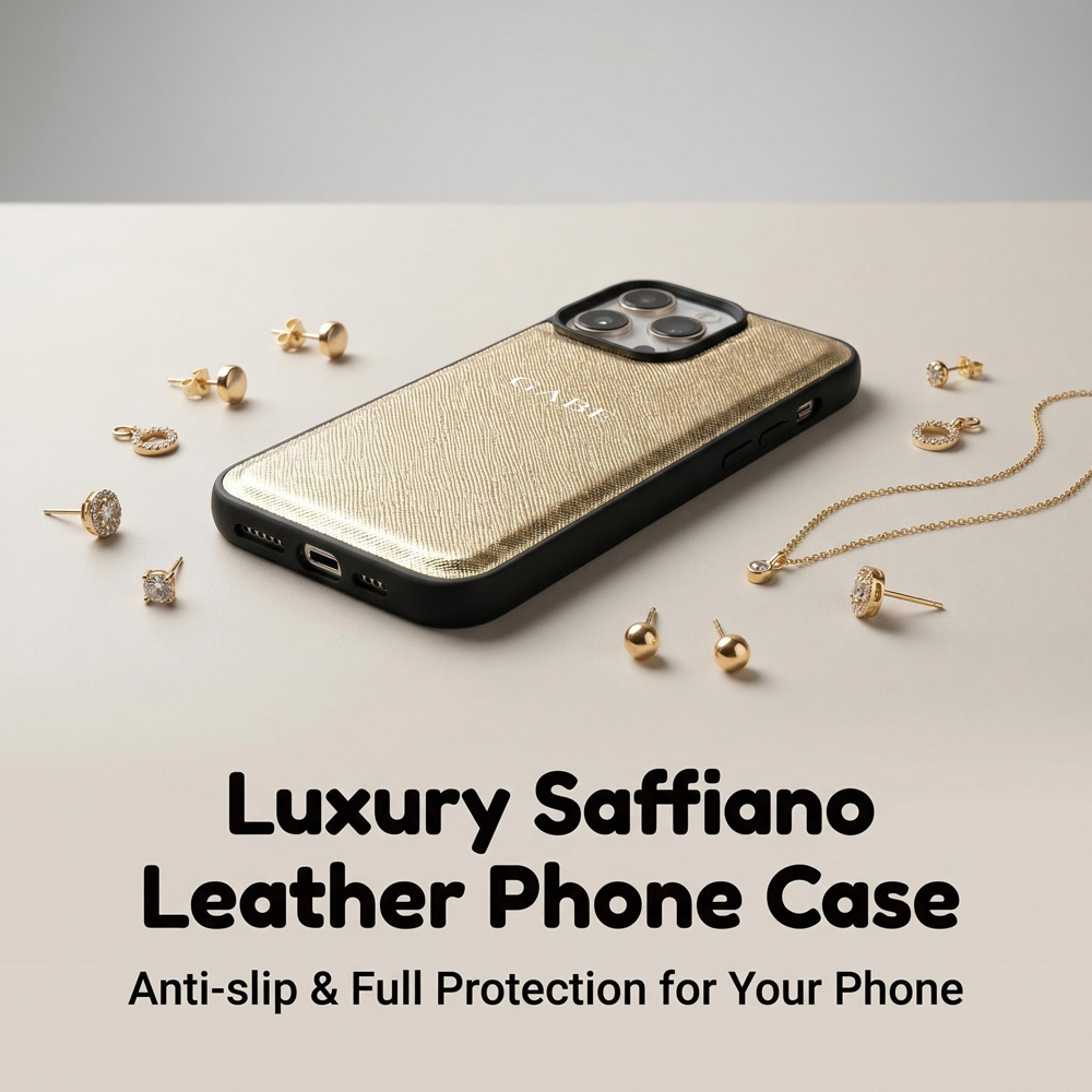 Funda Minimalista de Cuero Saf - Monogram Custom Case reseña y precio