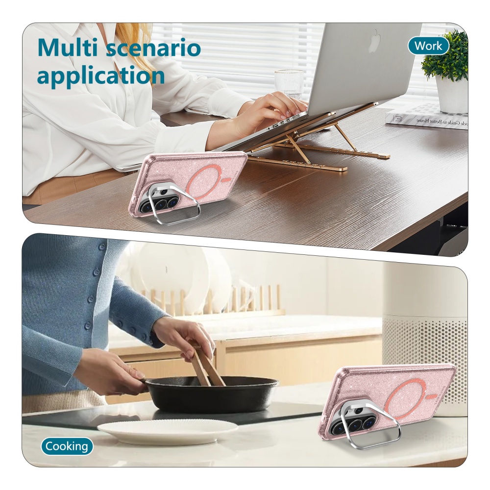 Funda transparente con purpuri - Military Grade Case reseña y precio