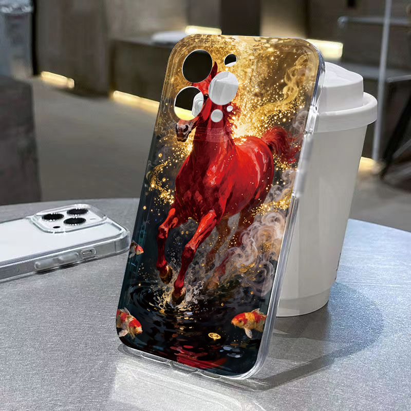Funda de Silicona Golden Horse - Phone Cases Horse reseña y precio